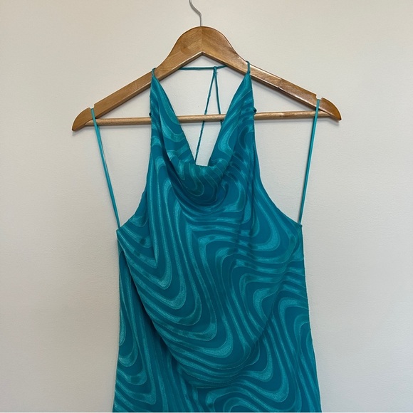 Amanda Uprichard Kimball Mini Dress Size Large in Blue - Picture 4 of 7